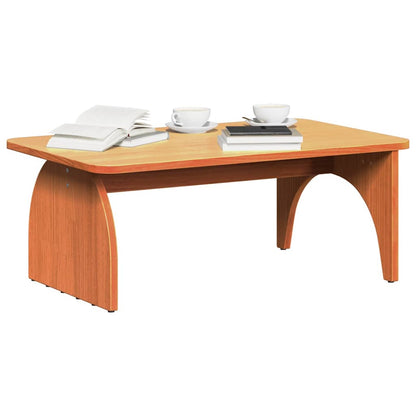 Coffee Table Wax Brown 80 x 50 x 31 cm Solid pine wood