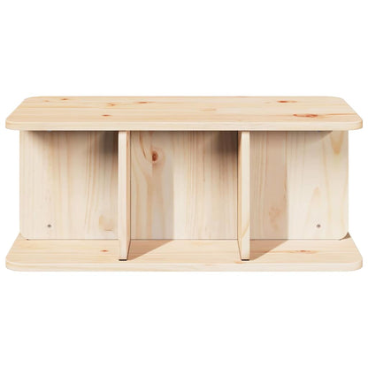 Coffee Table Natural 80 x 39.5 x 33.5 cm Solid pine wood