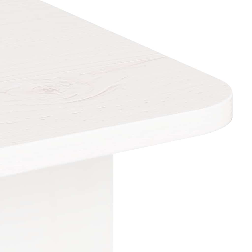 Coffee Table White 80 x 39.5 x 33.5 cm Solid pine wood