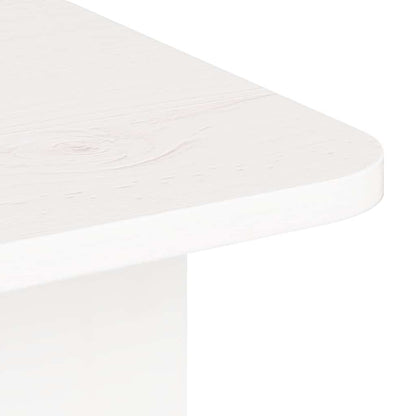 Coffee Table White 80 x 39.5 x 33.5 cm Solid pine wood