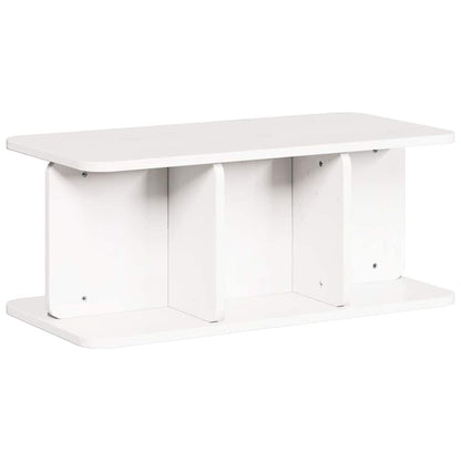 Coffee Table White 80 x 39.5 x 33.5 cm Solid pine wood