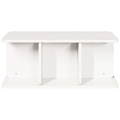 Coffee Table White 80 x 39.5 x 33.5 cm Solid pine wood