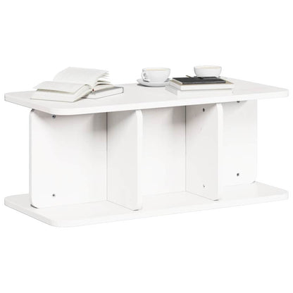 Coffee Table White 80 x 39.5 x 33.5 cm Solid pine wood