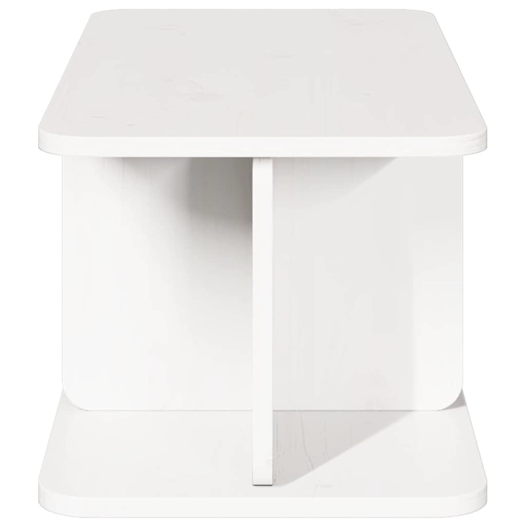 Coffee Table White 80 x 39.5 x 33.5 cm Solid pine wood