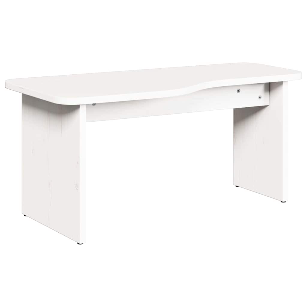 Coffee Table 2 pcs White Solid pine wood