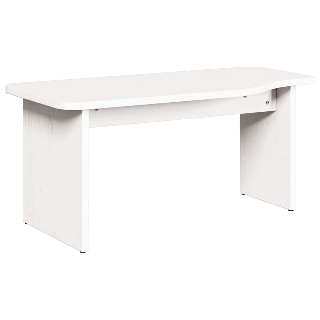 Coffee Table 2 pcs White Solid pine wood