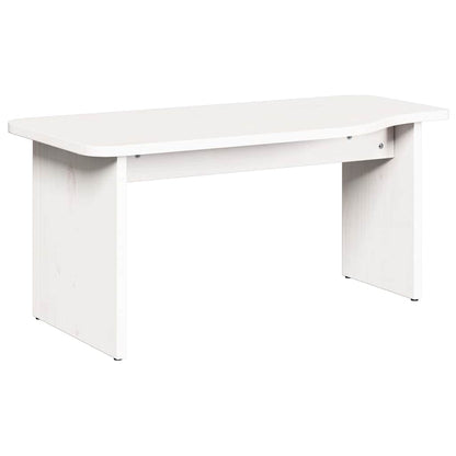 Coffee Table 2 pcs White Solid pine wood