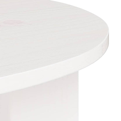 Coffee Table White 50 x 40 x 50 cm Solid pine wood
