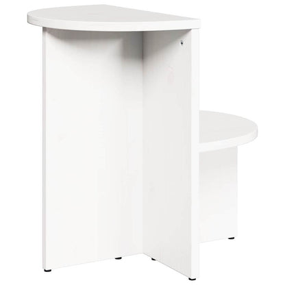 Coffee Table White 50 x 40 x 50 cm Solid pine wood
