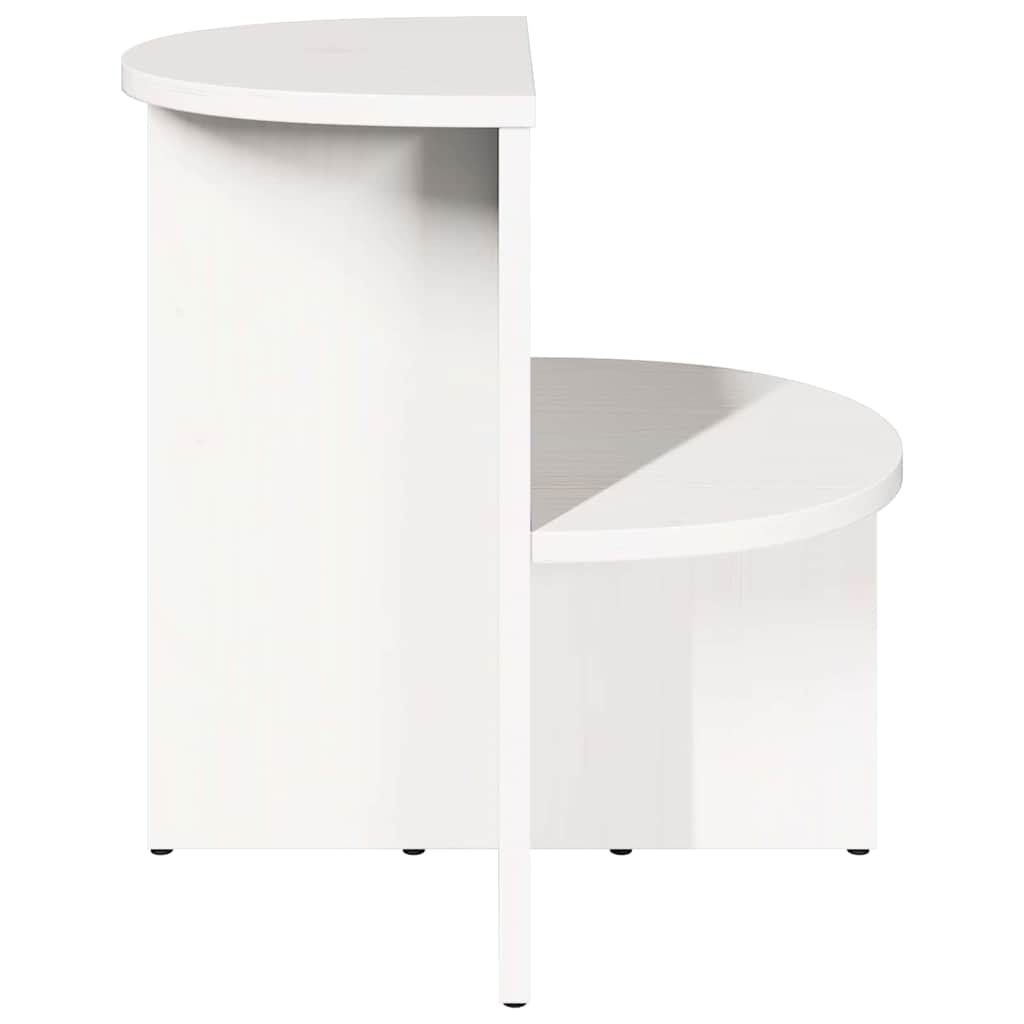 Coffee Table White 50 x 40 x 50 cm Solid pine wood
