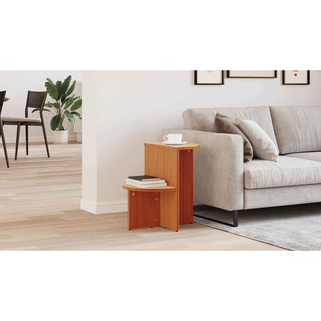 Coffee Table Wax Brown 50 x 40 x 50 cm Solid pine wood