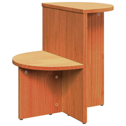 Coffee Table Wax Brown 50 x 40 x 50 cm Solid pine wood