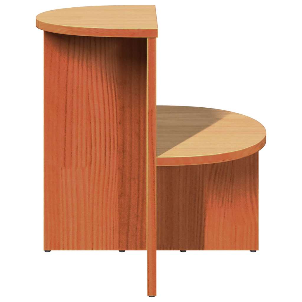 Coffee Table Wax Brown 50 x 40 x 50 cm Solid pine wood