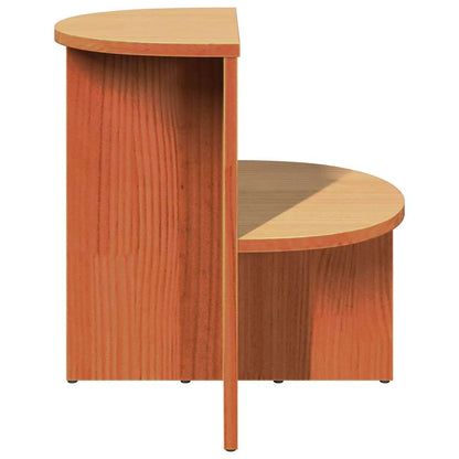 Coffee Table Wax Brown 50 x 40 x 50 cm Solid pine wood