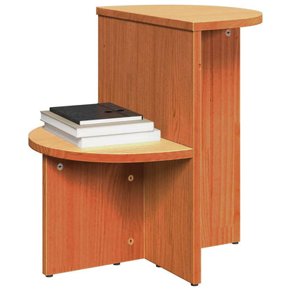 Coffee Table Wax Brown 50 x 40 x 50 cm Solid pine wood