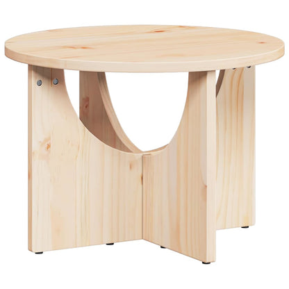 Coffee Table Natural 50 x 50 x 35 cm Solid pine wood