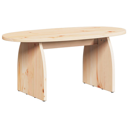 Coffee Table Brown 80 x 40 x 35 cm Solid Pine Wood