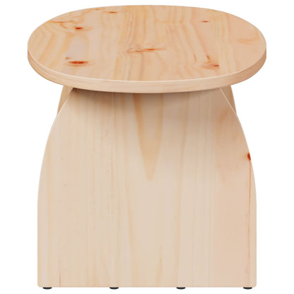 Coffee Table Brown 80 x 40 x 35 cm Solid Pine Wood