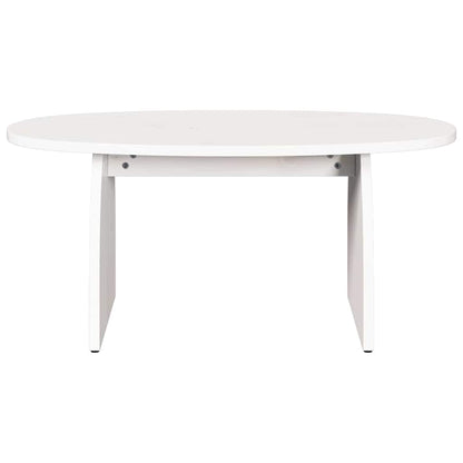 Coffee Table White 80 x 40 x 35 cm Solid Pine Wood