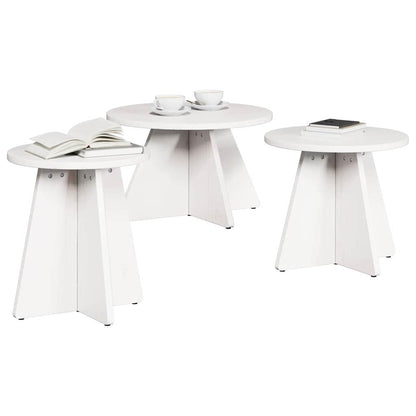 Coffee Table 3 pcs White