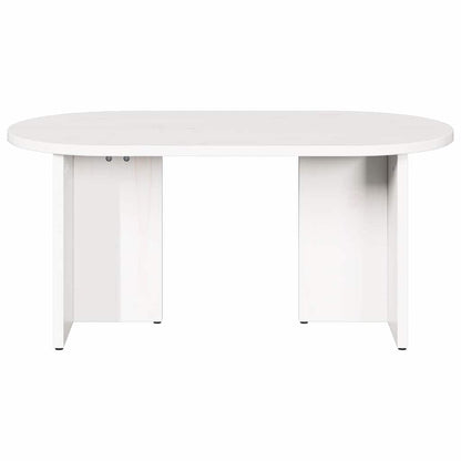 Coffee Table White 80 x 39.5 x 35 cm Solid Pine wood