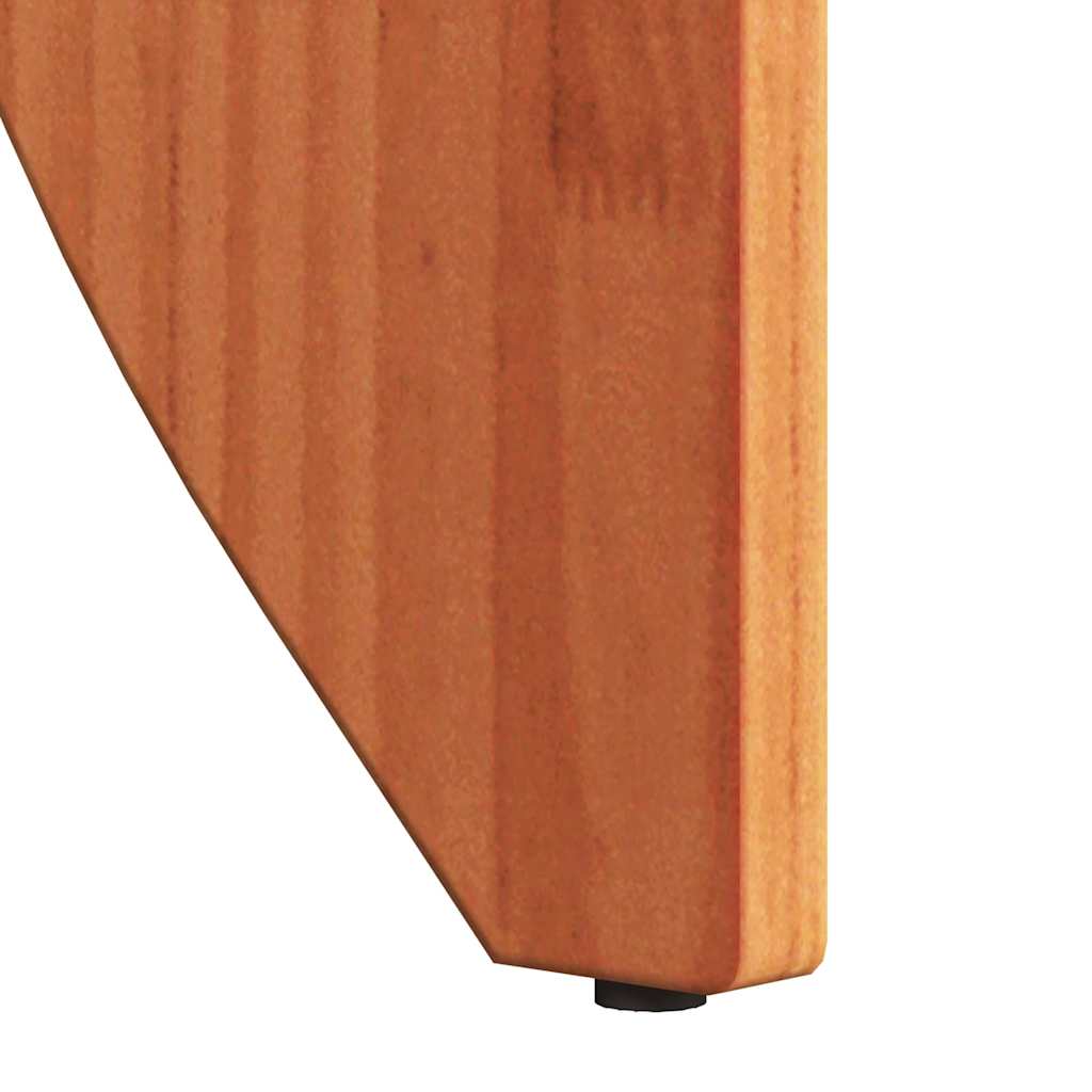 Coffee Table 2 pcs Wax Brown