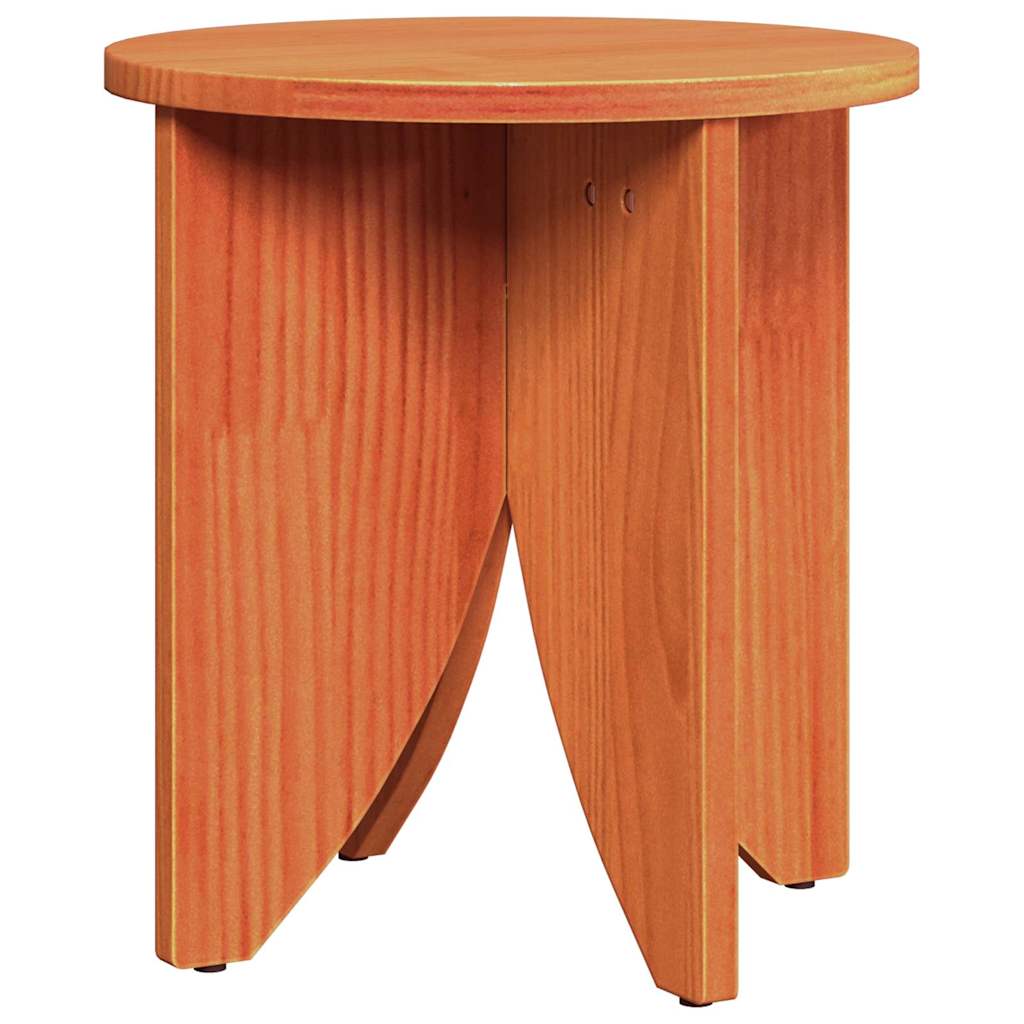 Coffee Table 2 pcs Wax Brown