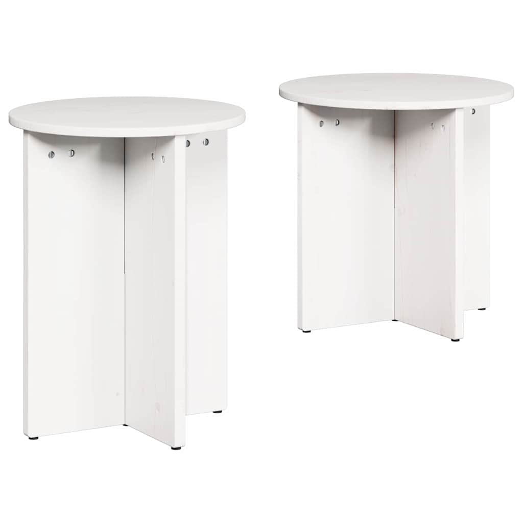 Coffee Table 2 pcs White