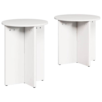 Coffee Table 2 pcs White
