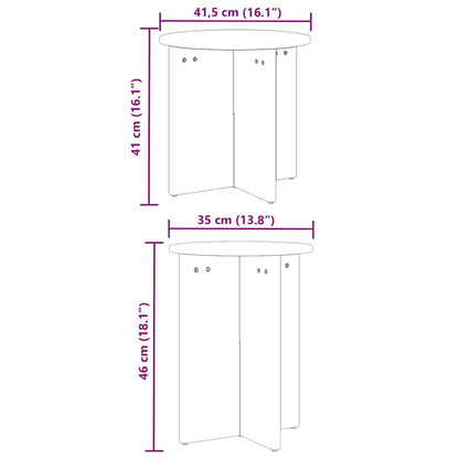 Coffee Table 2 pcs White