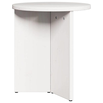 Coffee Table 2 pcs White Solid Pine wood