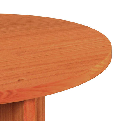 Coffee Table 2 pcs Wax Brown Solid Pine wood