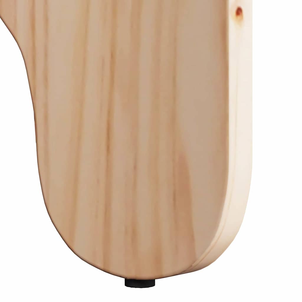 Coffee Table 2 pcs Natural Solid Pine wood