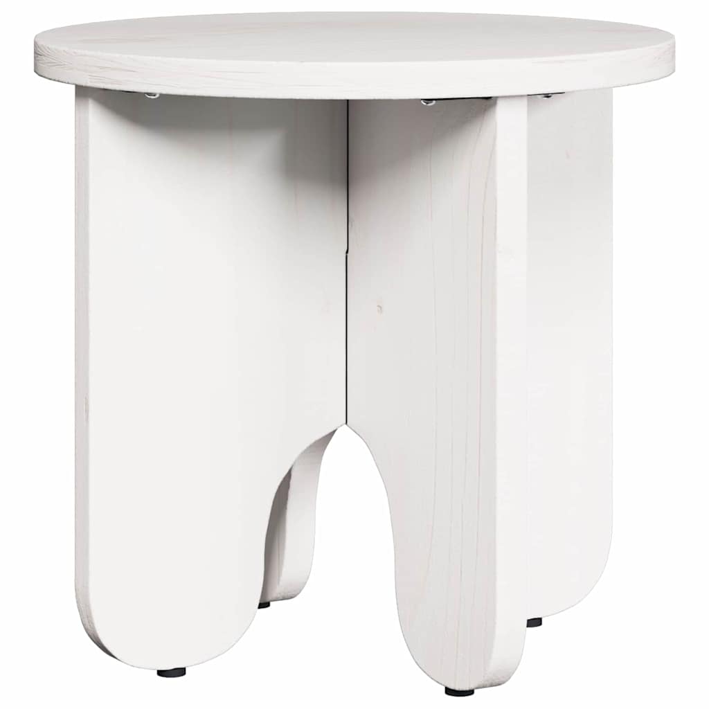 Coffee Table 2 pcs White Solid Pine wood