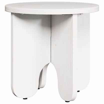 Coffee Table 2 pcs White Solid Pine wood