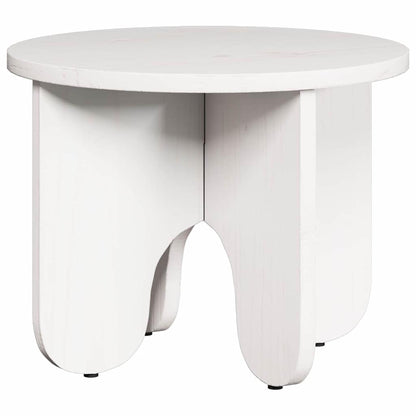 Coffee Table 2 pcs White Solid Pine wood