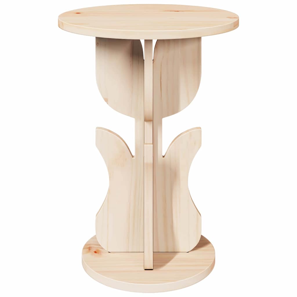Coffee Table Natural 39.5 x 39.5 x 53.5 cm Solid pine wood
