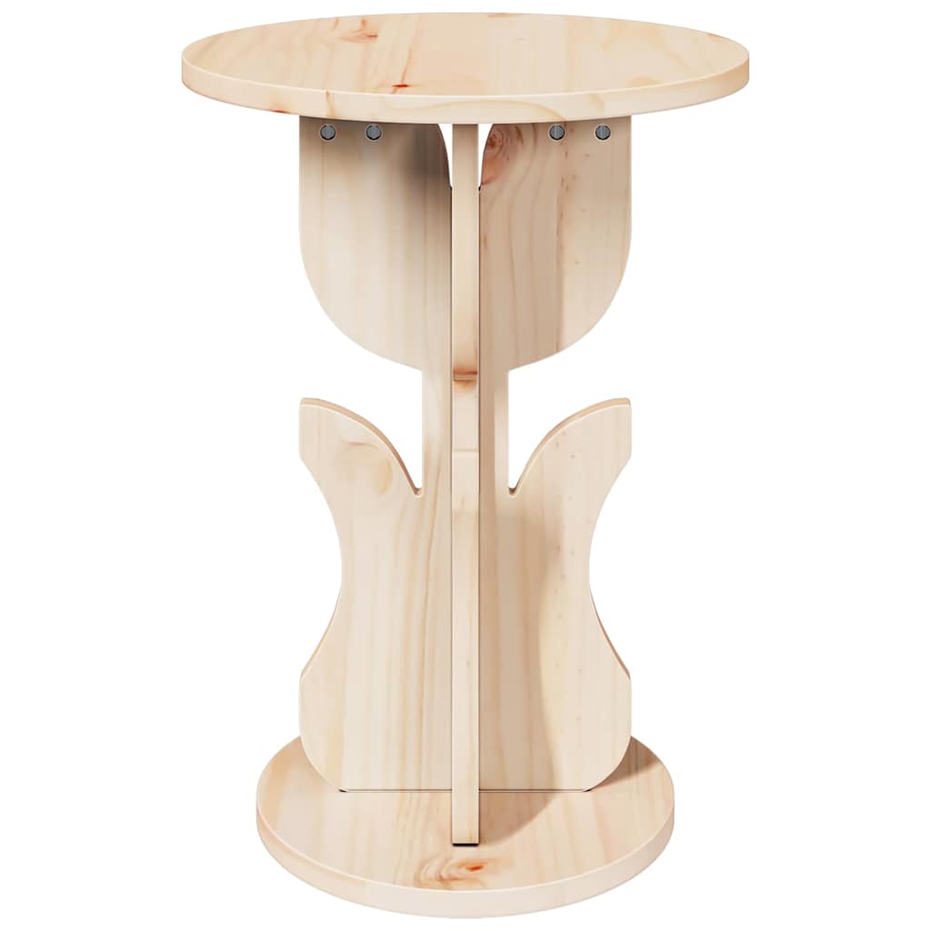 Coffee Table Natural 39.5 x 39.5 x 53.5 cm Solid pine wood