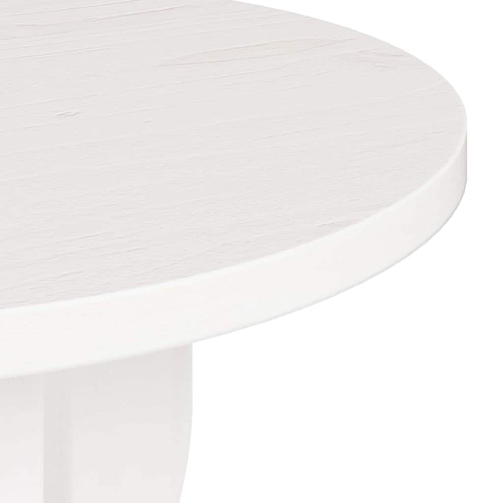 Coffee Table White 39.5 x 39.5 x 53.5 cm Solid pine wood