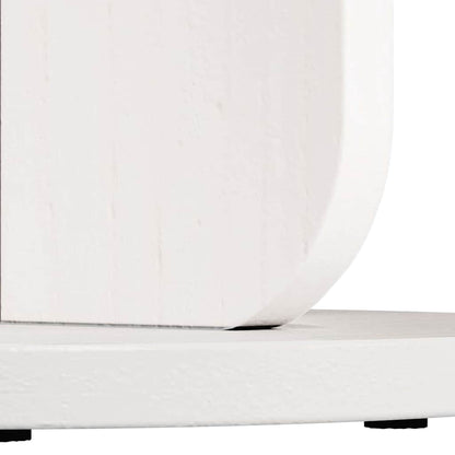 Coffee Table White 39.5 x 39.5 x 53.5 cm Solid pine wood