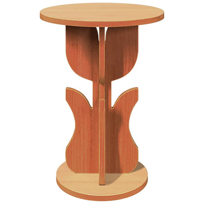 Coffee Table Wax Brown 39.5 x 39.5 x 53.5 cm Solid pine wood