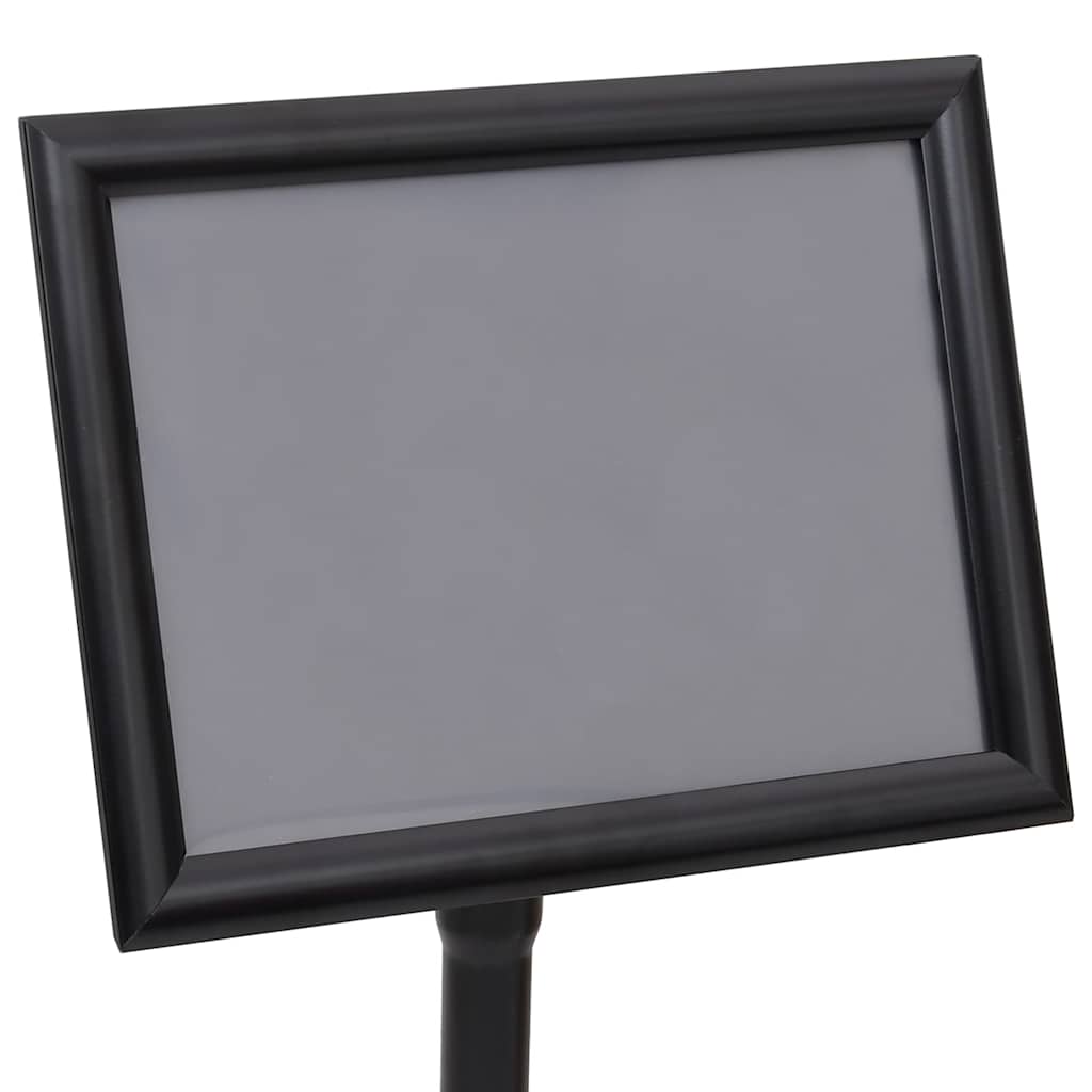 Poster Stands 2 pcs Black 32.7 x 24 x 108 cm Aluminium