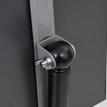 Poster Stands 2 pcs Black 32.7 x 24 x 108 cm Aluminium