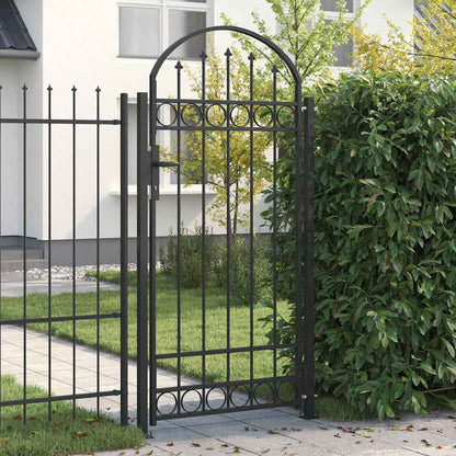 Fence Post ASSEN 200 x 88 x 14 cm Steel Grey Lockable