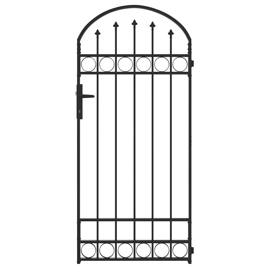 Fence Post ASSEN 200 x 88 x 14 cm Steel Grey Lockable