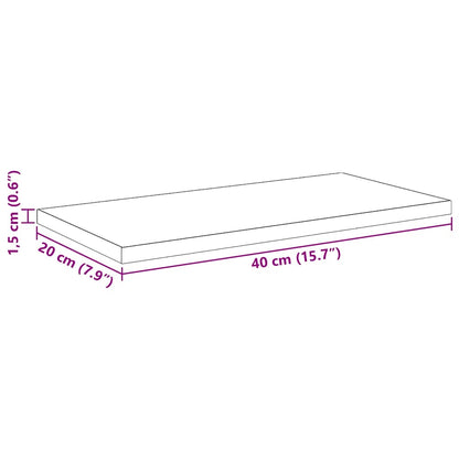 Bookshelf Board 4 pcs Black 40 x 20 x 1.5 cm Engineered Wood