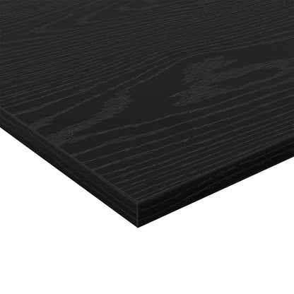 Bookshelf Board 4 pcs Black 80 x 20 x 1.5 cm Engineered Wood