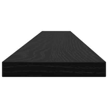 Bookshelf Board 4 pcs Black 100 x 10 x 1.5 cm Engineered Wood