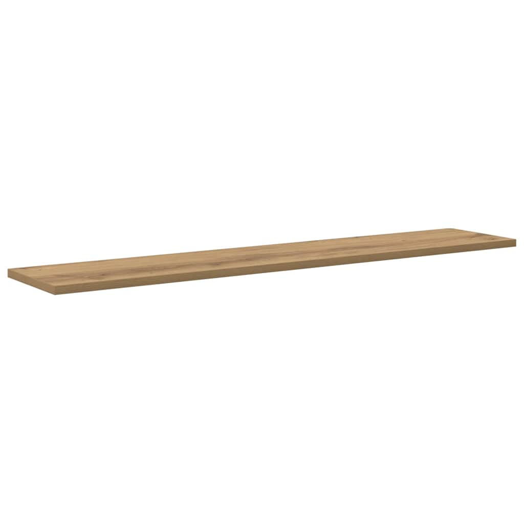 Bookshelf Board 4 pcs Brown 100 x 20 x 1.5 cm Engineered Wood