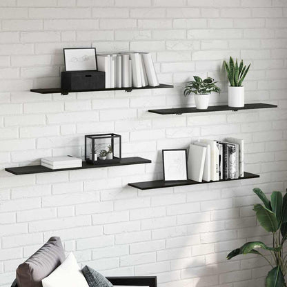 Bookshelf Board 3-Tier 4 pcs 100 x 20 x 1.5 cm Engineered Wood